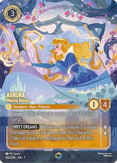 Aurora Waking Beauty Enchanted Archazia's Island Lorcana card