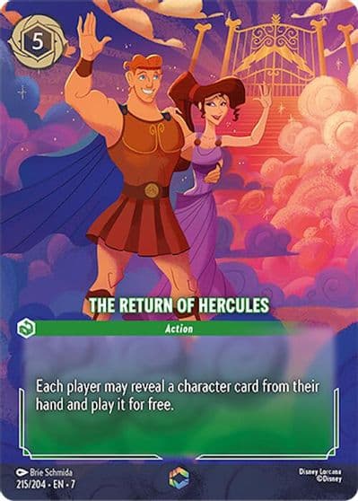 The Return of Hercules Enchanted Archazia's Island Lorcana card