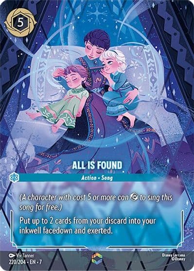 All Is Found Enchanted Archazia's Island Lorcana card