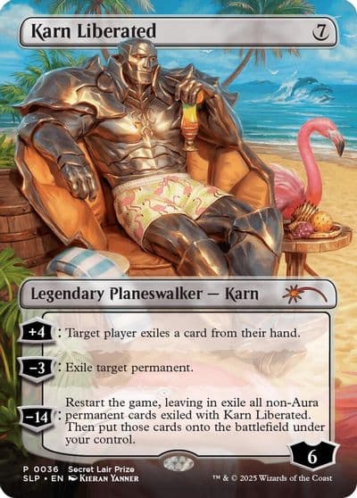 Karn Liberated Secret Lair Showdown Magic card