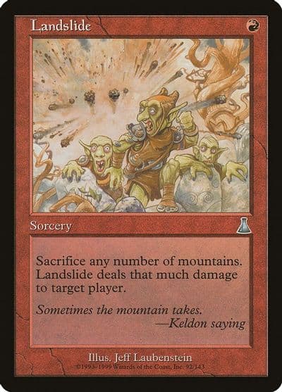Landslide Urza's Destiny Magic card