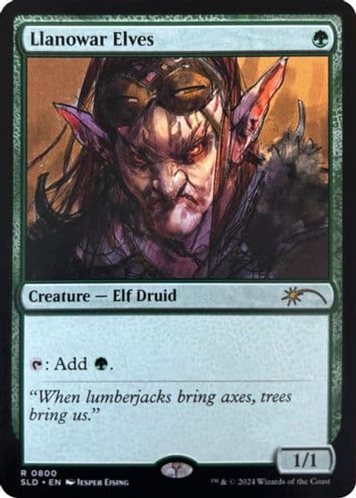 Llanowar Elves 0800 Secret Lair Drop Series Magic card