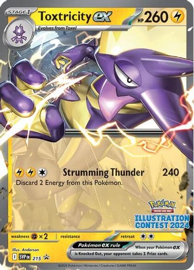 Toxtricity ex - 215 (Illustration Contest 2024) SV: Scarlet & Violet Promo Cards Pokemon card