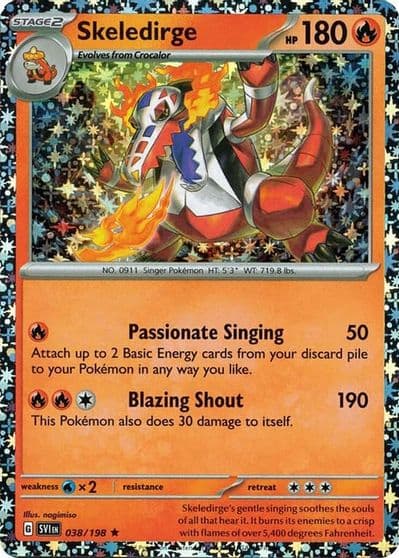 Skeledirge (Sparkle Holo) Miscellaneous Cards & Products Pokemon card