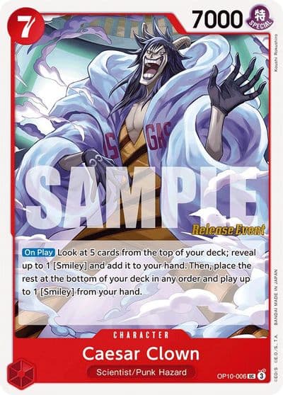 Caesar Clown 006 Royal Blood Release Event Cards One Piece card