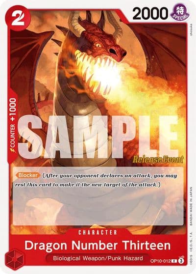 Dragon Number Thirteen Royal Blood Release Event Cards One Piece card