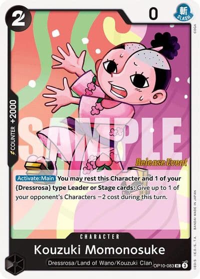 Kouzuki Momonosuke 083 Royal Blood Release Event Cards One Piece card