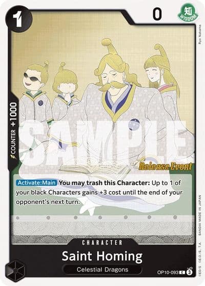 Saint Homing Royal Blood Release Event Cards One Piece card