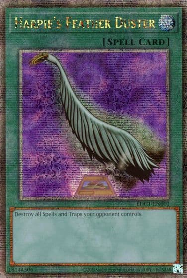 Harpies Feather Duster Alternate Art Early Days Collection Promotional Cards Yu-Gi-Oh! card