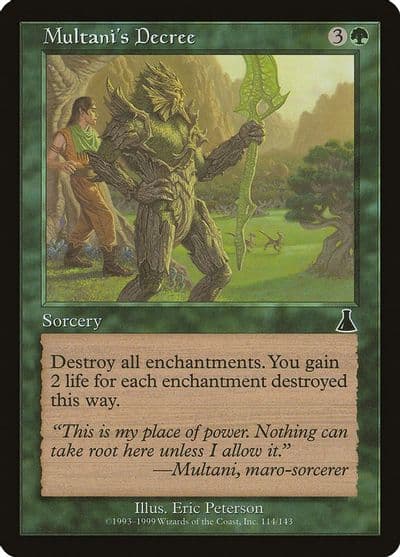 Multanis Decree Urza's Destiny Magic card