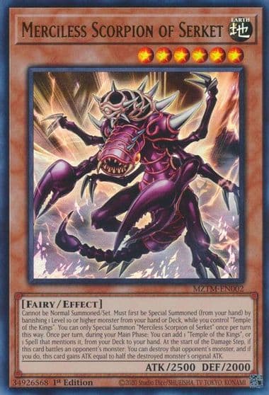 Merciless Scorpion of Serket Maze of the Master Yu-Gi-Oh! card