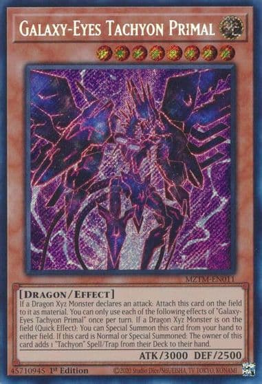 Galaxy Eyes Tachyon Primal Maze of the Master Yu-Gi-Oh! card