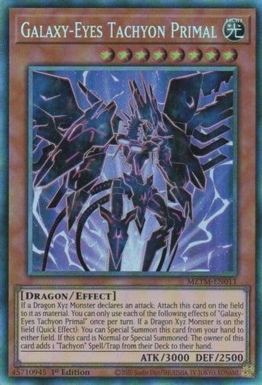 Galaxy Eyes Tachyon Primal CR Maze of the Master Yu-Gi-Oh! card