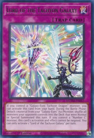 Lord of the Tachyon Galaxy Maze of the Master Yu-Gi-Oh! card
