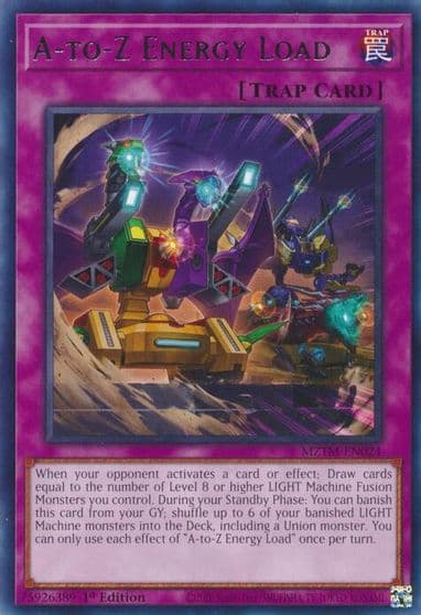 A to Z Energy Load Maze of the Master Yu-Gi-Oh! card