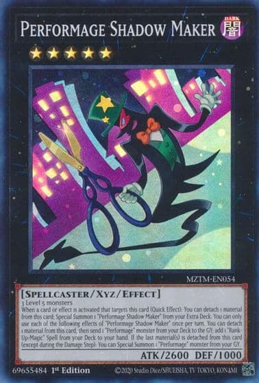 Performage Shadow Maker Maze of the Master Yu-Gi-Oh! card