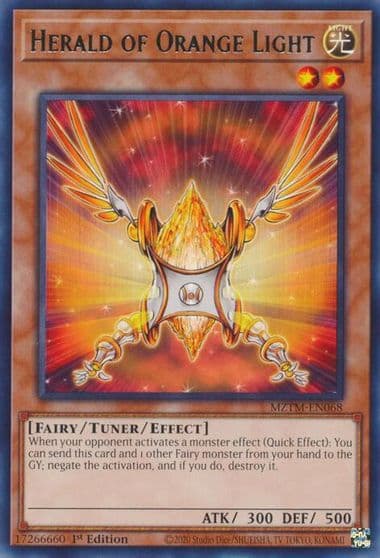 Herald of Orange Light Maze of the Master Yu-Gi-Oh! card