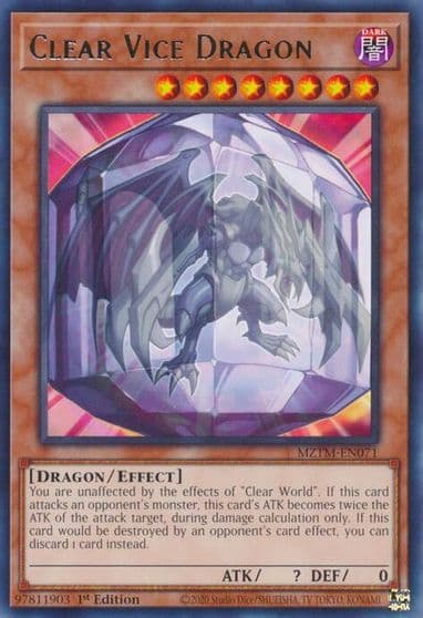 Clear Vice Dragon Maze of the Master Yu-Gi-Oh! card