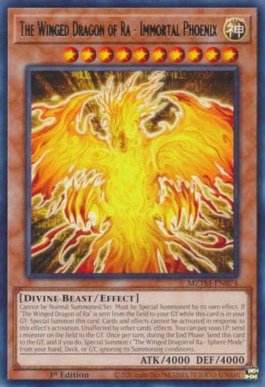 The Winged Dragon of Ra Immortal Phoenix Maze of the Master Yu-Gi-Oh! card