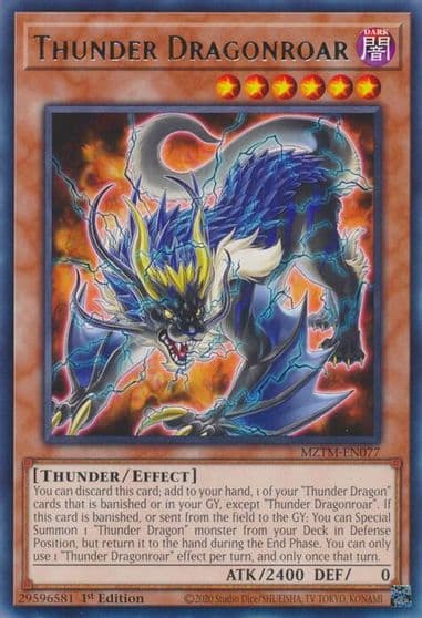 Thunder Dragonroar Maze of the Master Yu-Gi-Oh! card