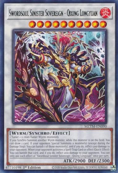 Swordsoul Sinister Sovereign Qixing Longyuan Maze of the Master Yu-Gi-Oh! card