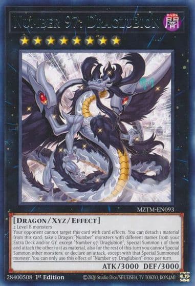 Number 97 Draglubion Maze of the Master Yu-Gi-Oh! card
