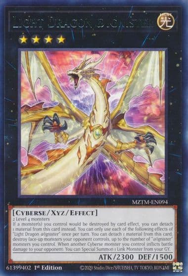 Light Dragon Ignister Maze of the Master Yu-Gi-Oh! card