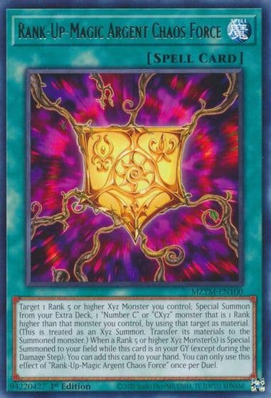 Rank Up Magic Argent Chaos Force Maze of the Master Yu-Gi-Oh! card