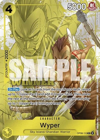 Wyper Winner Pack 2025 Vol 2 One Piece Promotion Cards One Piece card