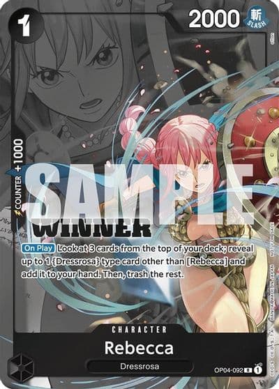 Rebecca Winner Pack 2025 Vol 2 One Piece Promotion Cards One Piece card