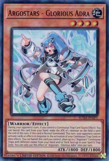 Argostars Glorious Adra SUDA ENSP1 Supreme Darkness Yu-Gi-Oh! card