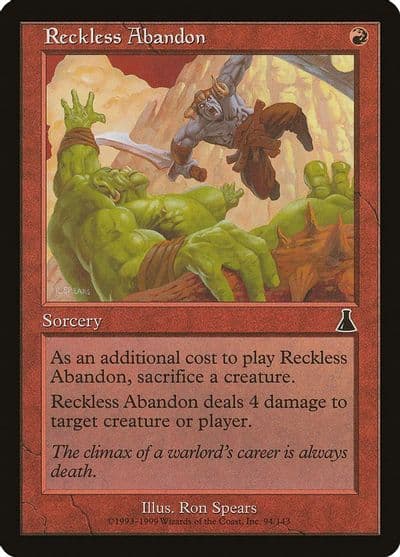Reckless Abandon Urza's Destiny Magic card