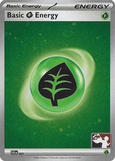 Basic Grass Energy - 001 (Cosmos Holo) Prize Pack Series Cards Pokemon card