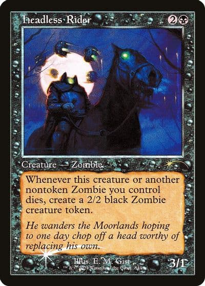 Headless Rider Retro Frame Secret Lair Drop Series Magic card