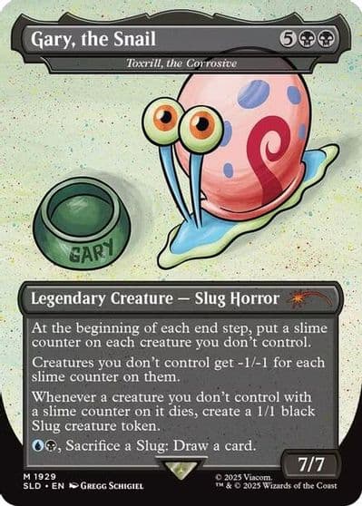 Gary the Snail Toxrill the Corrosive Secret Lair Drop Series Magic card