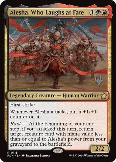 Alesha Who Laughs at Fate Promo Pack: Aetherdrift Magic card