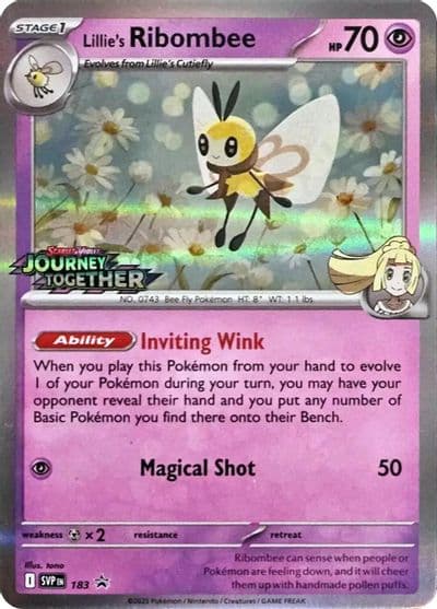 Lillie's Ribombee - 183 (Prerelease) SV: Scarlet & Violet Promo Cards Pokemon card