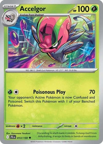 Accelgor SV09: Journey Together Pokemon card