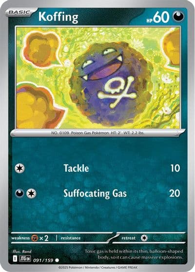 Koffing SV09: Journey Together Pokemon card