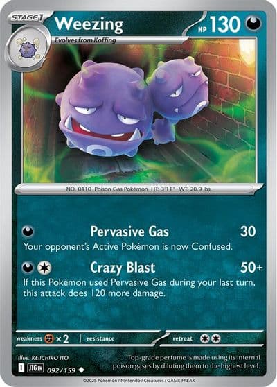 Weezing SV09: Journey Together Pokemon card