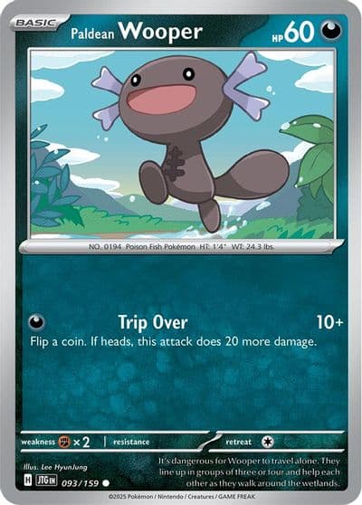 Paldean Wooper SV09: Journey Together Pokemon card