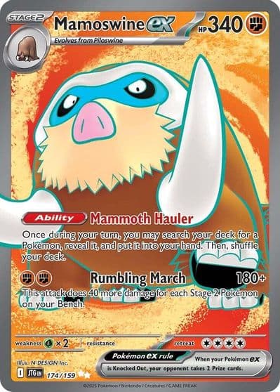 Mamoswine ex SV09: Journey Together Pokemon card