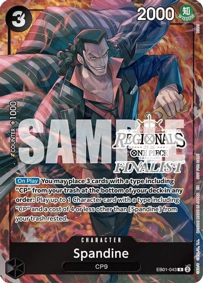 Spandine Offline Regional Finalist Card Set 2025 Vol1 One Piece Promotion Cards One Piece card