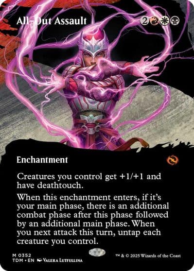 All Out Assault Borderless Tarkir: Dragonstorm Magic card