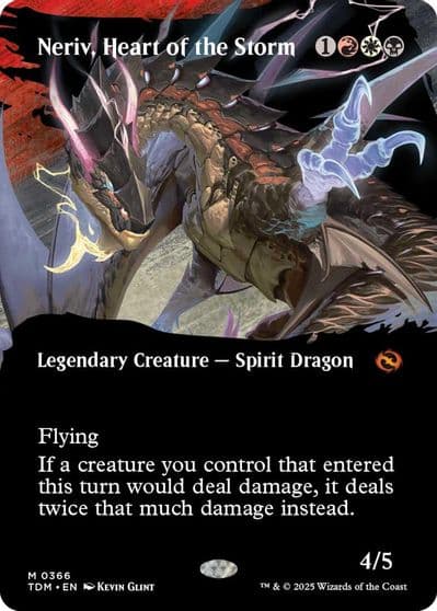 Neriv Heart of the Storm Borderless Tarkir: Dragonstorm Magic card