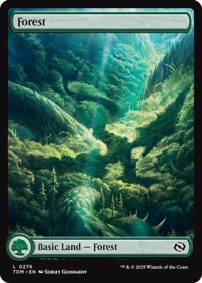 Forest 0276 Tarkir: Dragonstorm Magic card