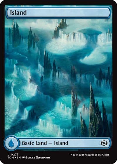Island 0273 Tarkir: Dragonstorm Magic card