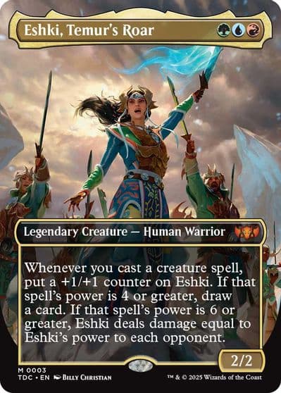 Eshki Temurs Roar Borderless Commander: Tarkir: Dragonstorm Magic card