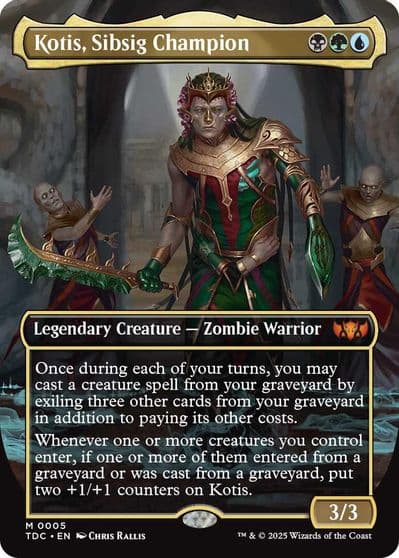 Kotis Sibsig Champion Borderless Commander: Tarkir: Dragonstorm Magic card
