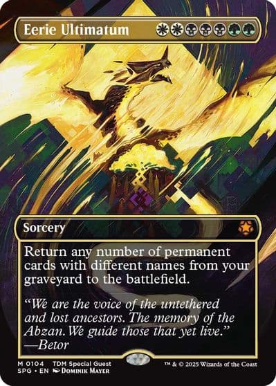 Eerie Ultimatum Borderless Special Guests Magic card